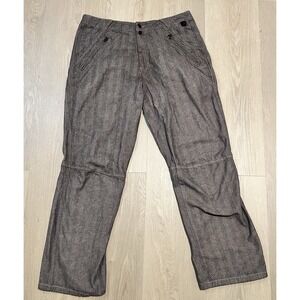VTG Marithe Francois Girbaud Archive Herringbone Utility Cargo Pants SZ 38x32